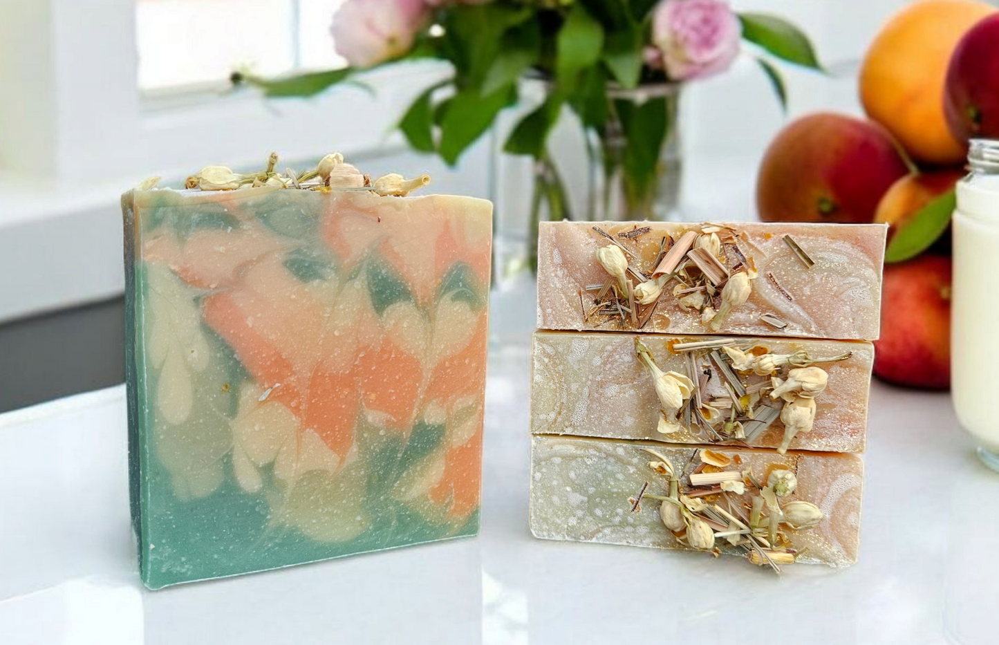 Peach Petal Silk - Cow & Goat Milk Soap