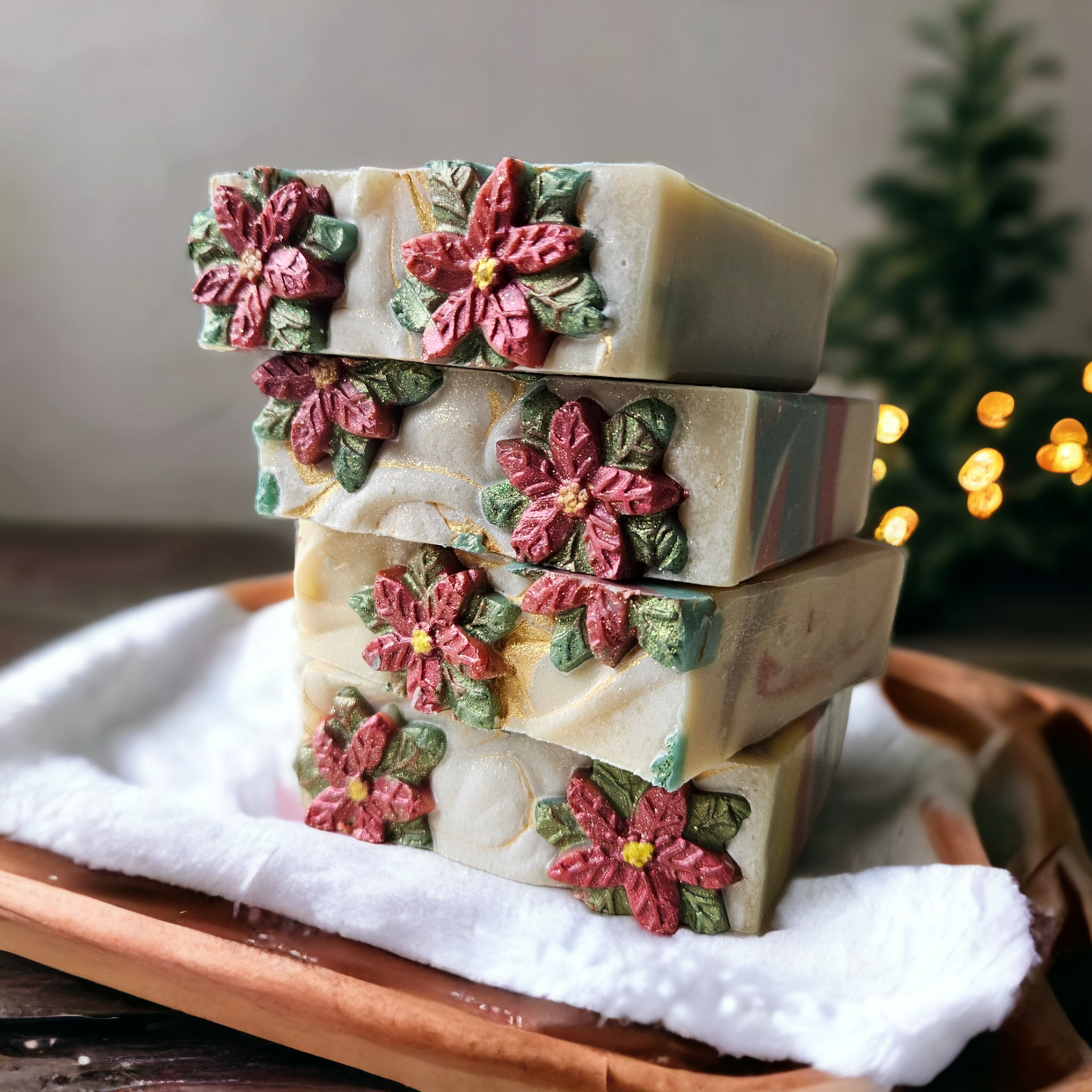 Winter Petals (Fresh Air, Jasmine and Black Cherry) - Cow Milk Soap