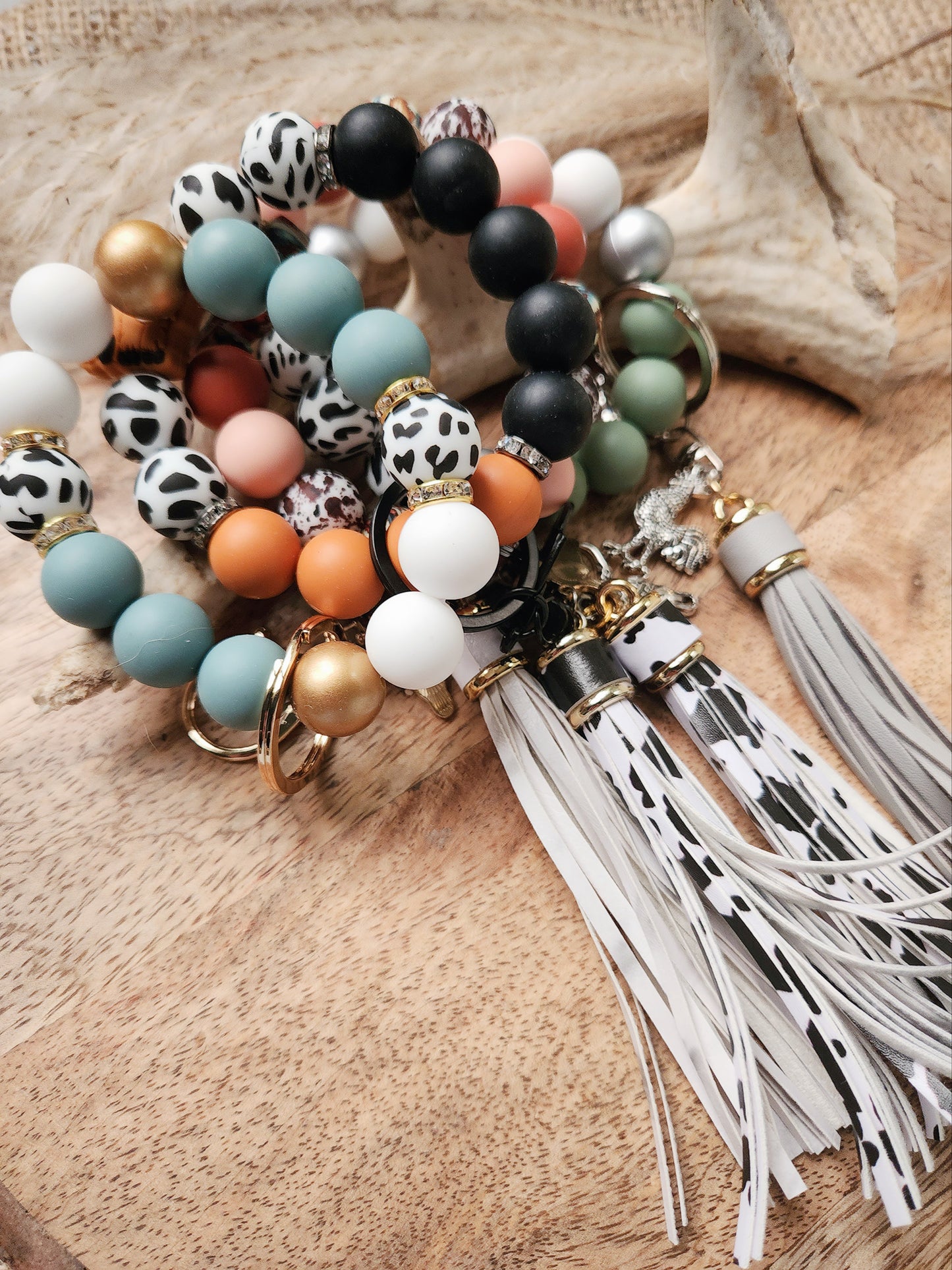 Beaded Wristlet Keychains