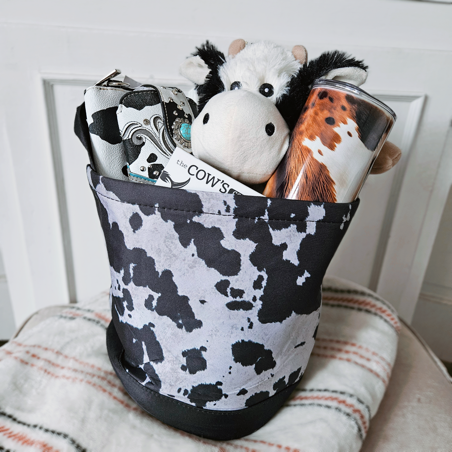 Cow Print Easter Basket