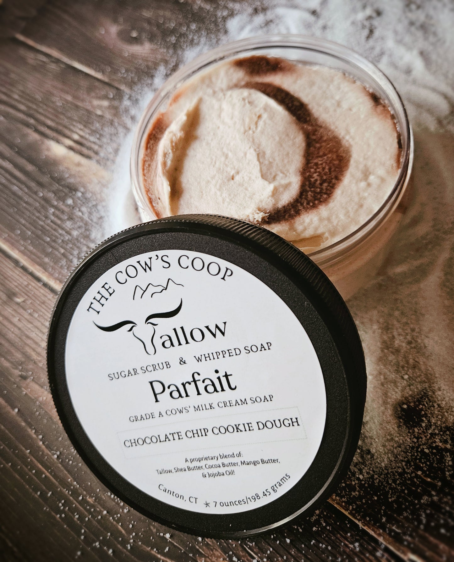 Bath Parfaits - Swirls of Tallow Sugar Scrub & Bath Butter Whipped Soaps!