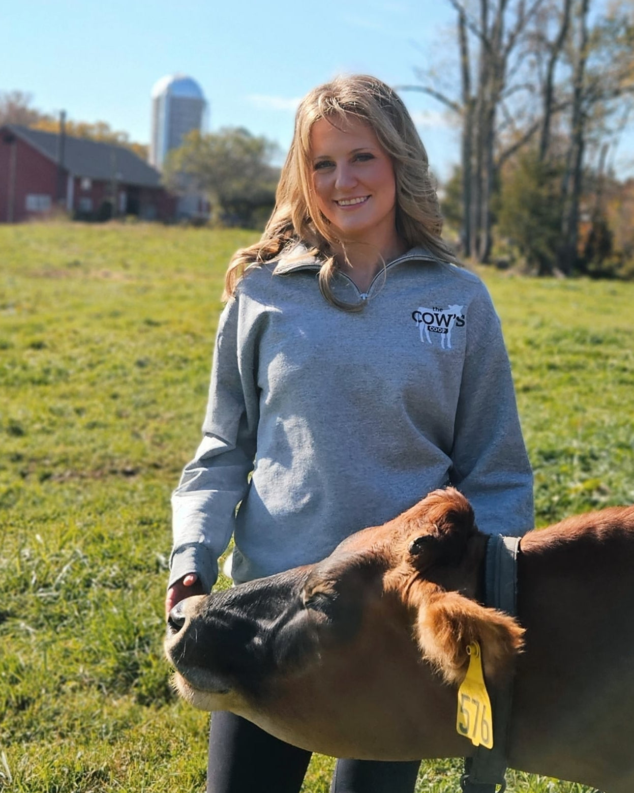 The Cow's Coop Quarter Zip Sweatshirt