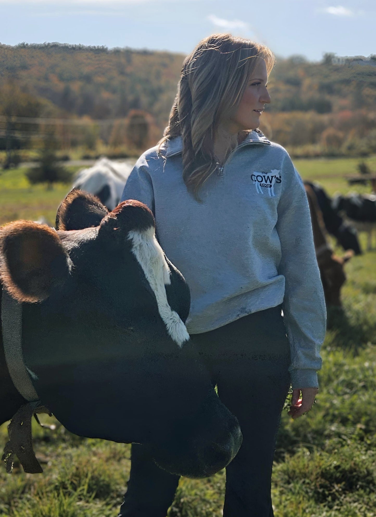 The Cow's Coop Quarter Zip Sweatshirt