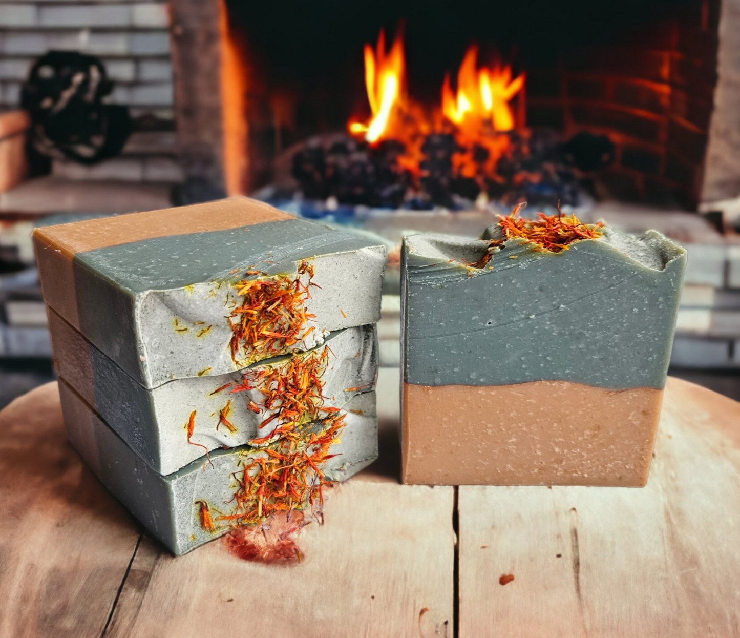 Split Firewood (Roasted Pinecones) - Goat Milk Soap