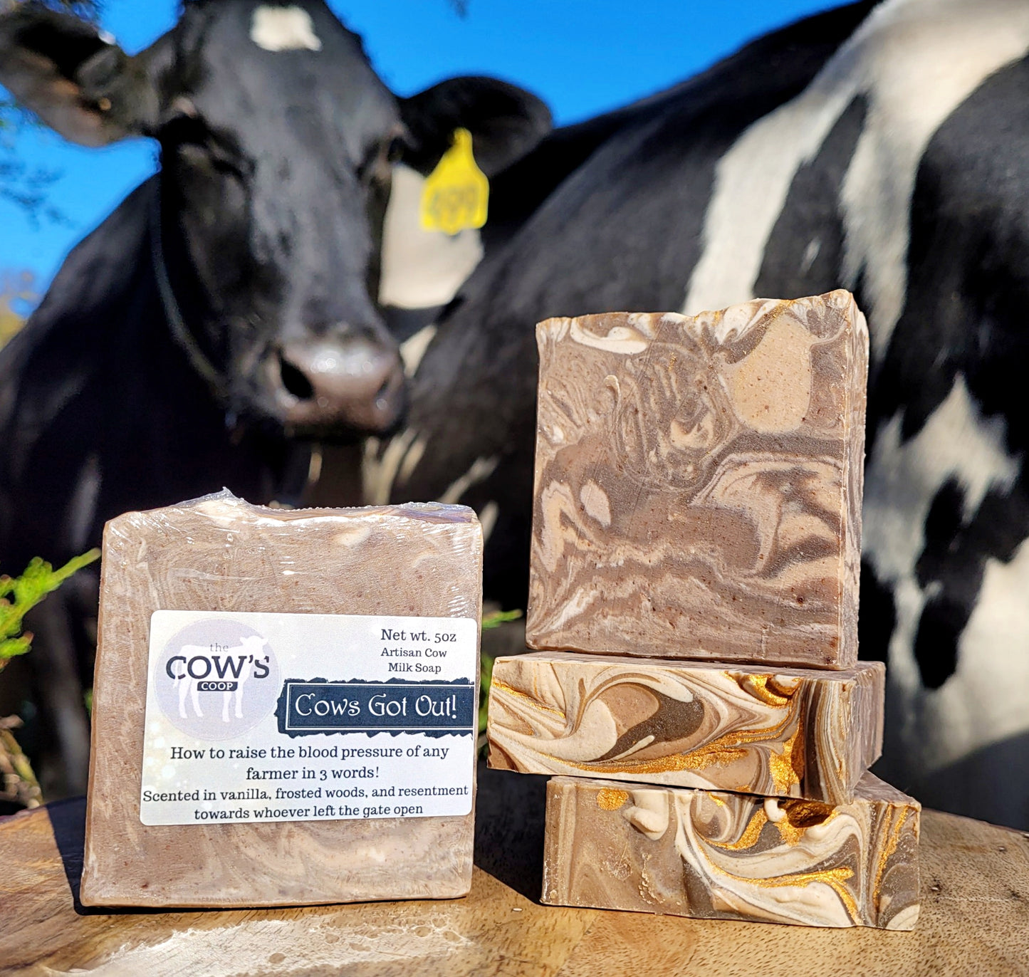 Cows Got Out! (Vanilla and Woods) - Cow Milk Soap
