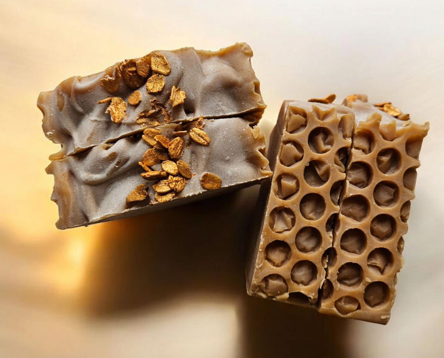 Honey Bunches of Soap (Golden Oats and Warm Coconut) - Cow & Goat Milk Soap