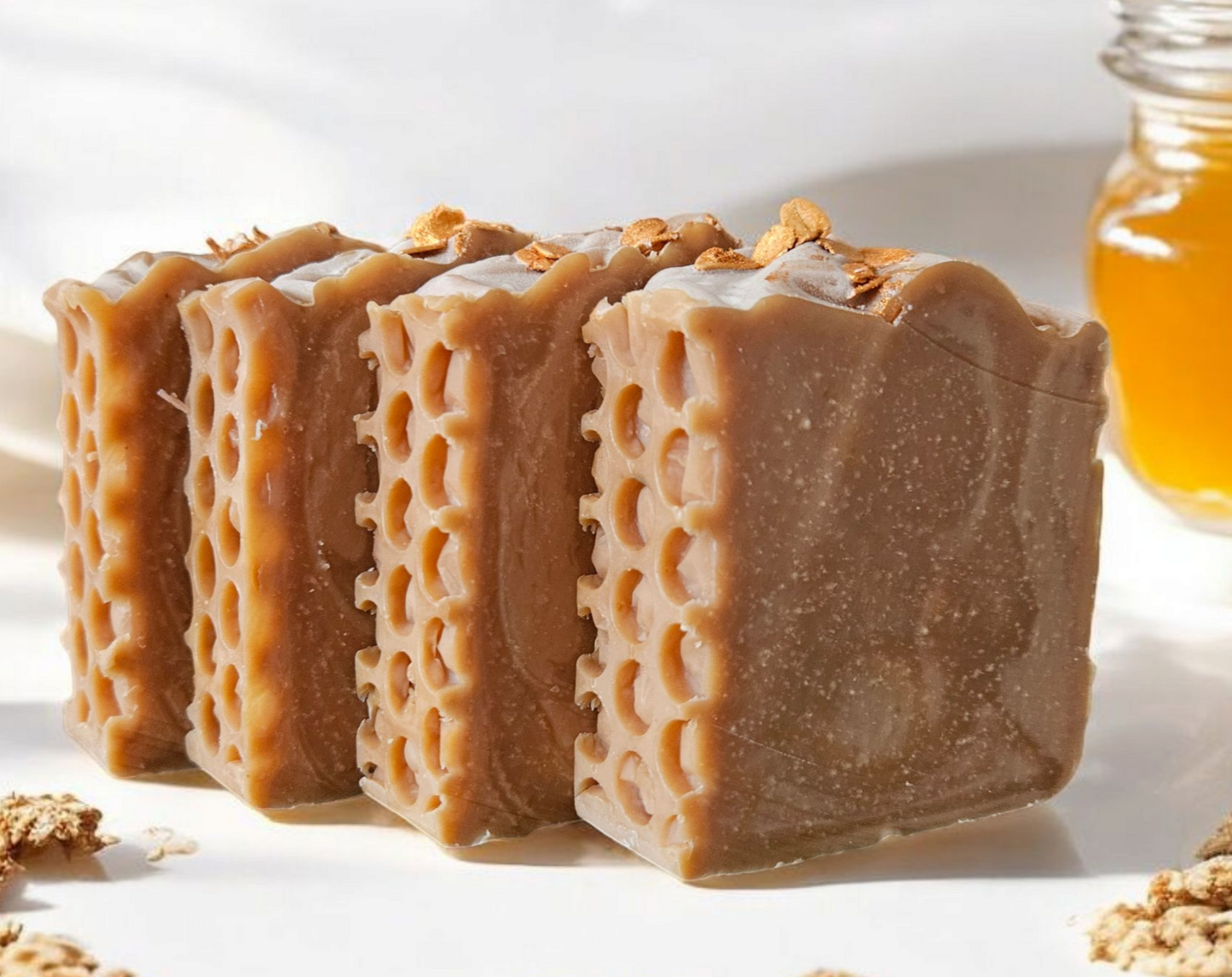 Honey Bunches of Soap (Golden Oats and Warm Coconut) - Cow & Goat Milk Soap