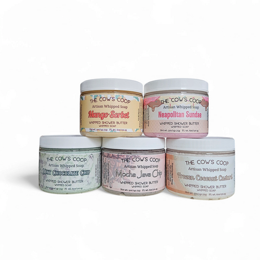 "Ice Cream Bar" Collection Whipped Shower Butter - Whipped Soaps *LIMITED EDITION*