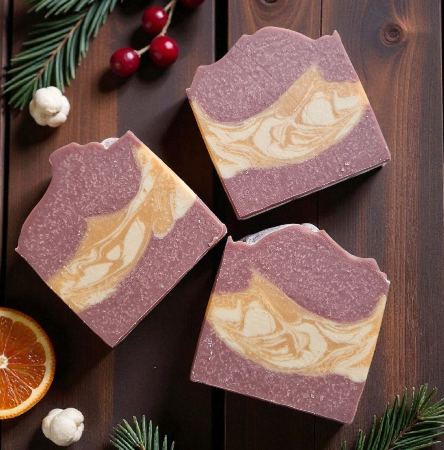 Winter Garland (Cranberry & Citrus) - Cow Milk Soap