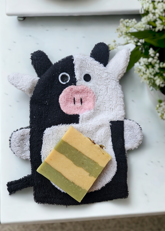 Ramie Animal Scrubbie Mitt