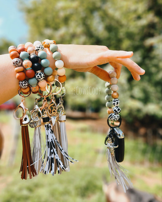 Beaded Wristlet Keychains