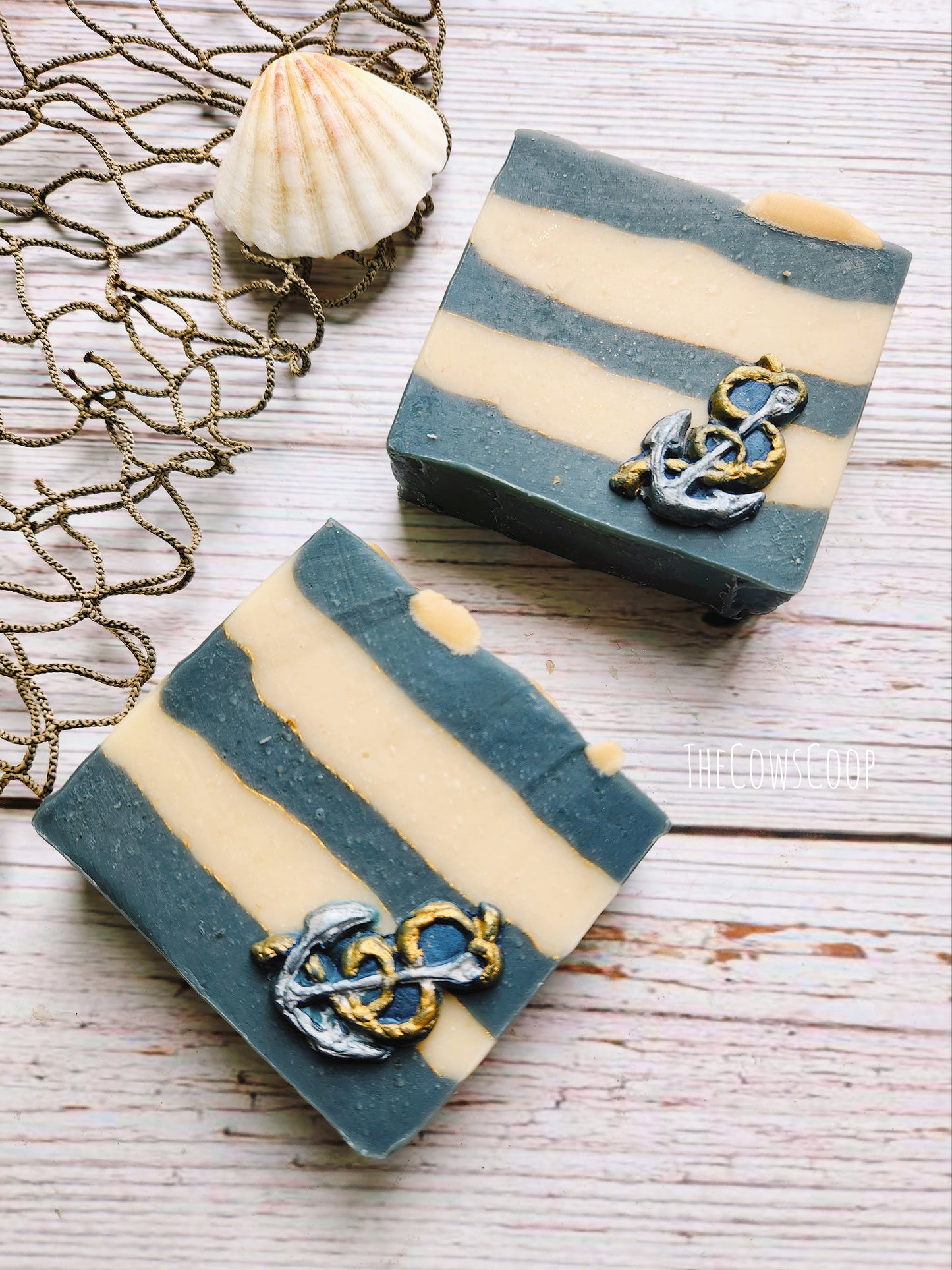 Anchors Away! (Sandalwood and Island Florals) - Cow Milk Soap