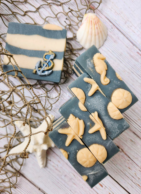 Anchors Away! (Sandalwood and Island Florals) - Cow Milk Soap