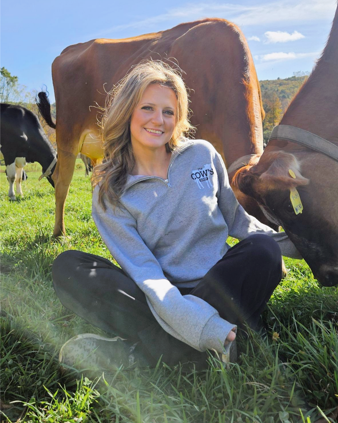 The Cow's Coop Quarter Zip Sweatshirt