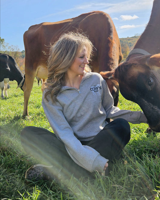 The Cow's Coop Quarter Zip Sweatshirt