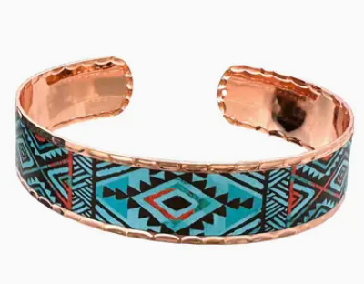 Aztec Print Bracelet Cuff