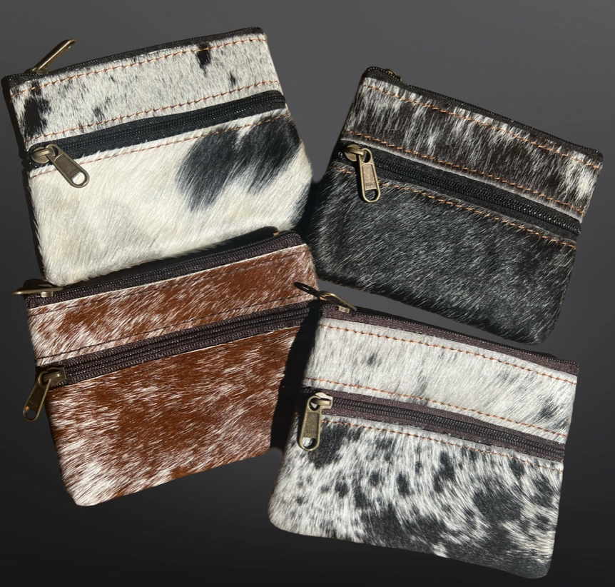 Cowhide Leather Coin Purse