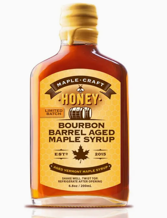 Honey-Infused Bourbon Barrel Aged Maple Craft Syrup