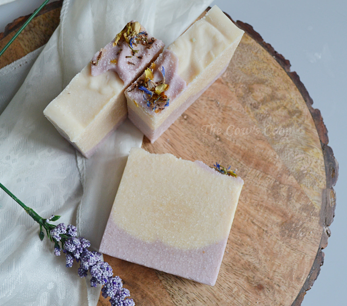 Lemon Lavender Salt Bar - Goat Milk Soap
