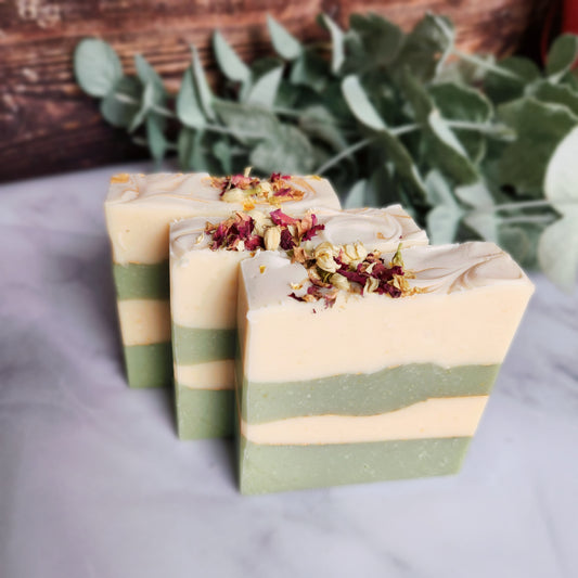 Summer Sage (Marine Nuances and Dried Herbs) - Cow Milk Soap